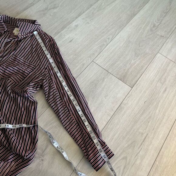Anthropologie Maeve Adelaide Poplin Stripe Shirt size S - Picture 4 of 8